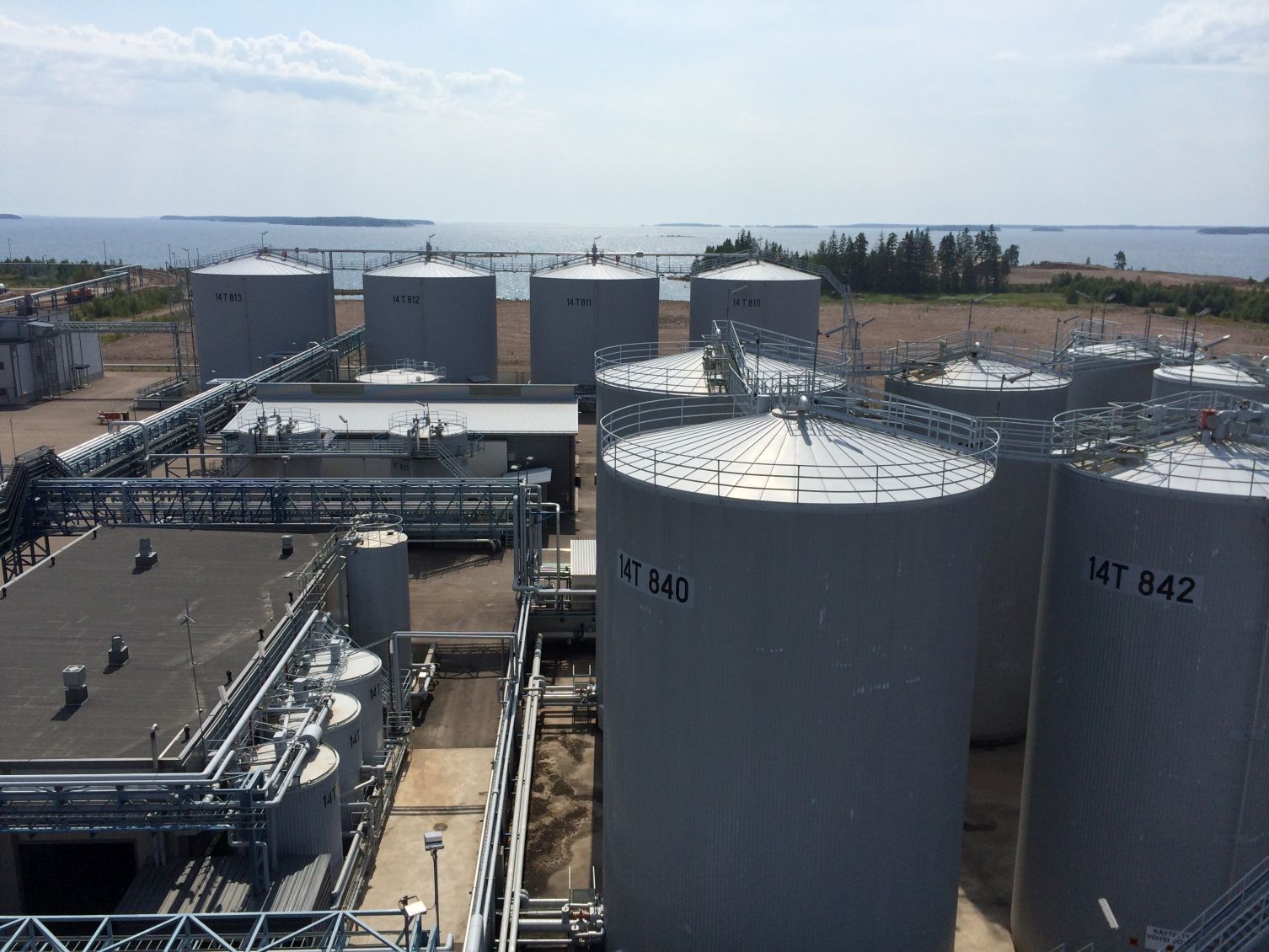 STR Tecoil waste oil refinery plant in Hamina, Finland